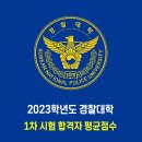 2023학년도 경찰대학 입학전형 1차 시험 합격자 평균점수 이미지