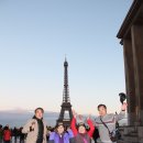 프랑스 파리 개선문 &에펠탑 이미지