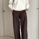 자연＆어울림세탁소 | 유니클로 저지배럴레그팬츠 브라운 긴기장 170cm 키큰녀 후기, 갈색 바지 코디