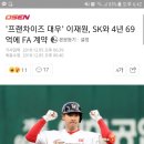 [프로야구]&#39;프랜차이즈 대우&#39; 이재원, SK와 4년 69억에 FA 계약 이미지