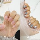 324네일 | 천안네일샵 네일리현, 두정동네일 자석젤 크롬하츠네일 후기