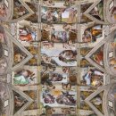 미켈란젤로 - 시스티나 예배당의 천장화,1508-12년,41.2mx13.2m,프레스코,로마 바티칸 시국,1982-90년 복원 이미지