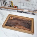 원목공예가구 | 🪵 나무와 요리가 만나면 달라지는 것신현공예 월넛 통원목 사각 나무도마 사용 후기 🍽️