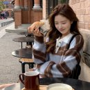그린카라이프 | 가을 니트 추천 | 브러쉬 스트라이프 카라넥 니트, 왜 이렇게 예뻐요?