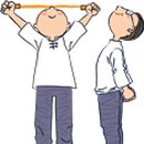 바른자세 몸펴기 운동 이미지