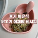 닭의한수 | 후기이유식 닭고기 야채밥 만들기