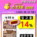 GS25(마산새롬점) | 스피또 1000 99회 1등, 25년 09월 23일 기준