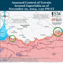 러시아 공세 캠페인 평가, 2024년 11월 22일(우크라이나 전황 이미지