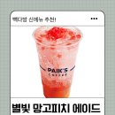 별빛다방 - 예산군 신례원로 199-6 | 빽다방 별빛 망고피치 에이드 내돈내산 + 가격 칼로리 후기｜달달한 여름 음료 추천