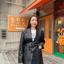D00109 | 여성 가죽자켓 코디 출근룩 활용도 높은 안나앤모드 레더자켓 추천