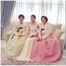 결혼식 혼주한복 청홍의 조화