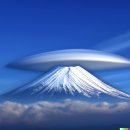 唱歌「富士山」と 富士山 かさぐも[笠雲] 이미지