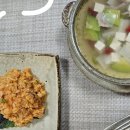 일품요리와 밑반찬 이미지