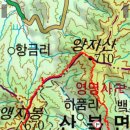 앵자봉670m 주어재 양자산710m 이미지