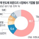 파운드리(위탁생산)반도체 세계시장 점유율 이미지