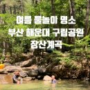 장산산림욕장 1호 | 부산 물놀이 가볼만한곳 해운대 구립공원 장산계곡 위치와 주차장