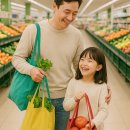 아이와 만든 장바구니, 마트에 들고 가본 생생 후기