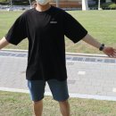 커플 티셔츠, 여름 커플티 빅로고 오버핏 빅사이즈 반팔티셔츠