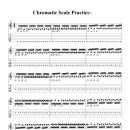 Chromatic Scale Practice(왼손가락 강화훈련) 이미지