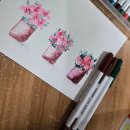 수성펜 번짐, 그리고 캘리그라피 | 모나미펜클럽8기활동기 라이브컬러60색