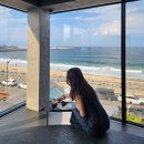 오션97 | 속초 오션뷰 카페 셜터 후기, 건물도 디저트도 인상적이었던 곳