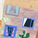 풍경을 담은 아크릴화 이미지