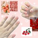 아트래스팅 | 개포동네일 <래스팅네일> 복숭아 토마토 네일아트 후기