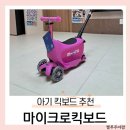 꽁이몰 | 마이크로킥보드 미니 투고 디럭스 LED 푸쉬바 세트 16개월 핑크 여아 후기