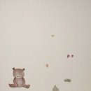 아기방 꾸미기 포인트벽지스티커 아카시아봉봉 감성 가득 인테리어 포토존 만들기