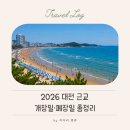 몽산포레져 | 2026 대전 근교 해수욕장 개장일 총정리｜대천·태안 여름 여행 가기 전 꼭 확인