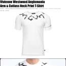 [품절] 비비안웨스트우드 암 앤 커틀러스 넥프린트 티셔츠 화이트 Vivienne Westwood Anglomania Arm &amp; Cutlass Neck Print T-Shirt 이미지