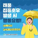 태풍 집중호우 발생시 행동요령 이미지