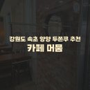 카페.머뭄 | 강원도 속초 양양 두쫀쿠 카페) 카페 머뭄 솔직후기 가격 맛 내돈내산