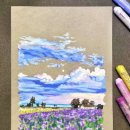 오일파스텔로 그리는 풍경화 이미지