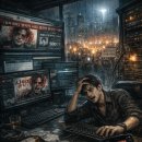 디지털 블루 이미지