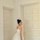 가니송 투피스 웨딩촬영 브라이덜 드레스 후기 Bridal Camellia Bloom Two-Piece_white