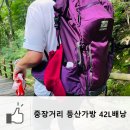 등산배낭 추천 중장거리 산행에도 허리가 편안한 롤탑방식 42L배낭