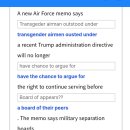 86 25/8/21 New airforce policy denies transgender troops hearing before the 이미지