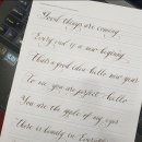 영문캘리모던서체 이미지