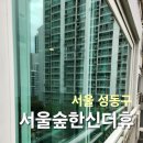 송정한신더휴아파트 | 성동구 서울숲한신더휴 아파트 인테리어 후 유리창 청소 후기