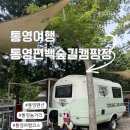 통영여행코스 편백숲길캠핑장ㅣ수영장과 동물체험까지 가능한 카라반 숙박