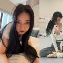 수지, 살이 더 빠졌나…헐렁한 연습복이 남아도는 수준 민트색 상의와 와이드 팬츠, 오버핏 티셔츠 이미지