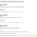 SCIPS-Academic Year Dates 2025-2026 이미지