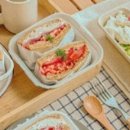 샌드위치, 샐러드 포장 이미지