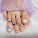 까투리대명점 | 원당네일 원당네일잘하는곳 nail, yool 깔끔하게 시원하게 여름네일 글리터 반짝반짝 패디받고 옴