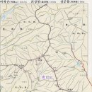 우두산(의상봉) 장군봉 등산지도(경남 거창) 이미지