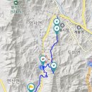 계룡산둘레길 각 구간별 코스 안내문 이미지