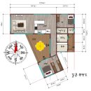 강바람이 부는 경남 산청 25평형 전원주택/단독주택 1차 계획설계입니다. 이미지