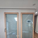 세븐일레븐 포항창포제일점 | 포항 창포 메트로시티 아파트 샤시 창틀, 인테리어필름 시트지 시공 후기 - 나무색 창틀을 크림 화이트...