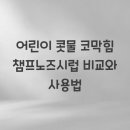 어린이 콧물 코막힘 챔프노즈시럽 비교와 사용법